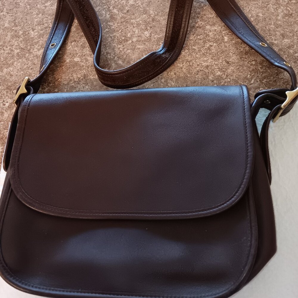 Ladies Coach Dark Brown Crossbody Purse